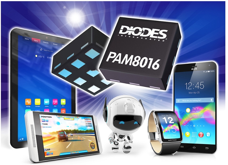 Diodes Incorporated PAM8016 Haptic Driver